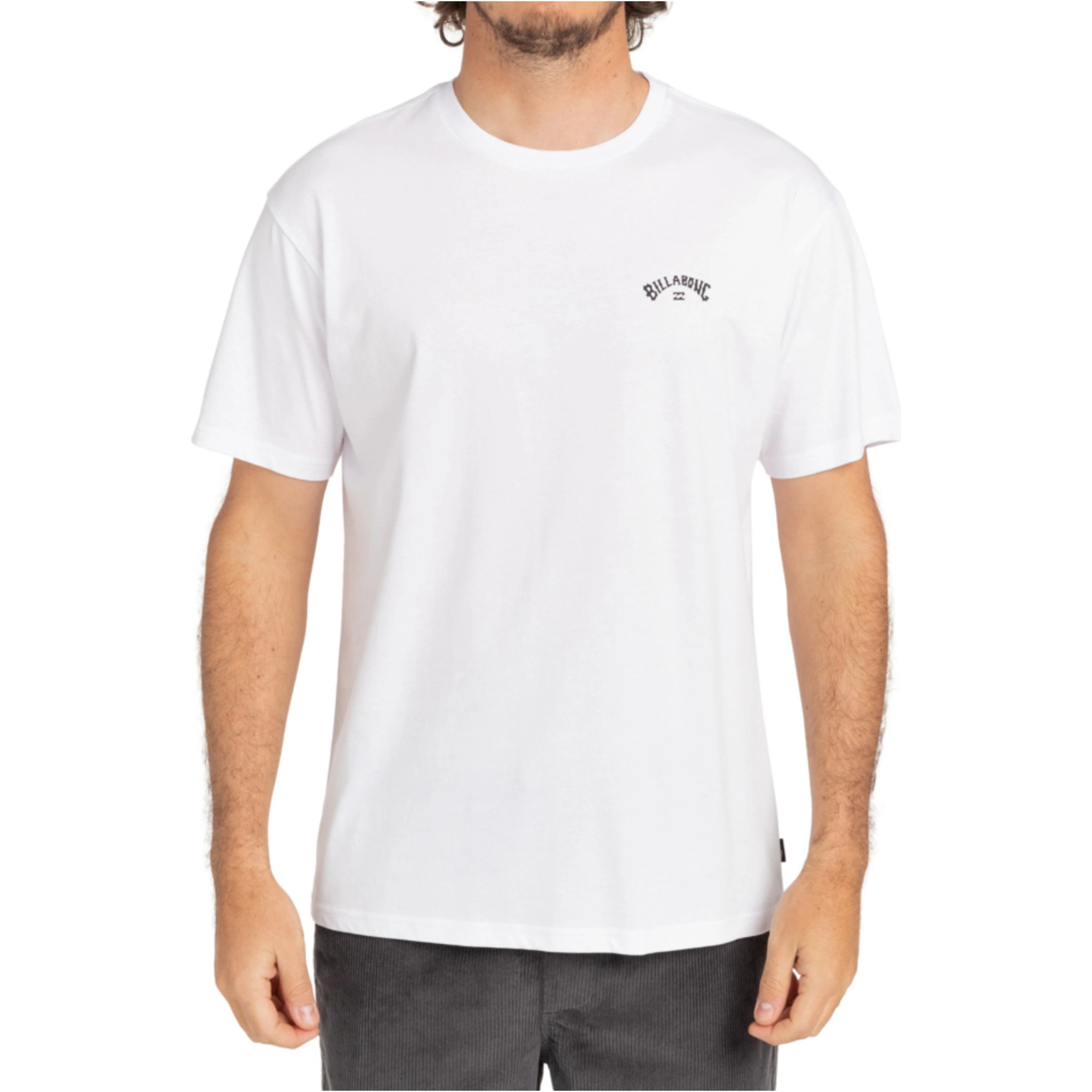 2026 Billabong Hombres Camiseta De Manga Corta Arch Wave C1SS65BIP2 - White